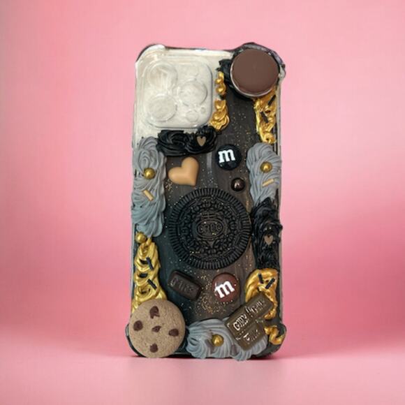 ⤵️Chocolate IPhone Case Cream Glue Handmade Case For IPhone 13 ProMax | Decoden - Picture 3 of 8